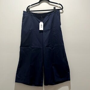 Universal Standard NWT Navy Tencel Culottes, Size S (14-16)